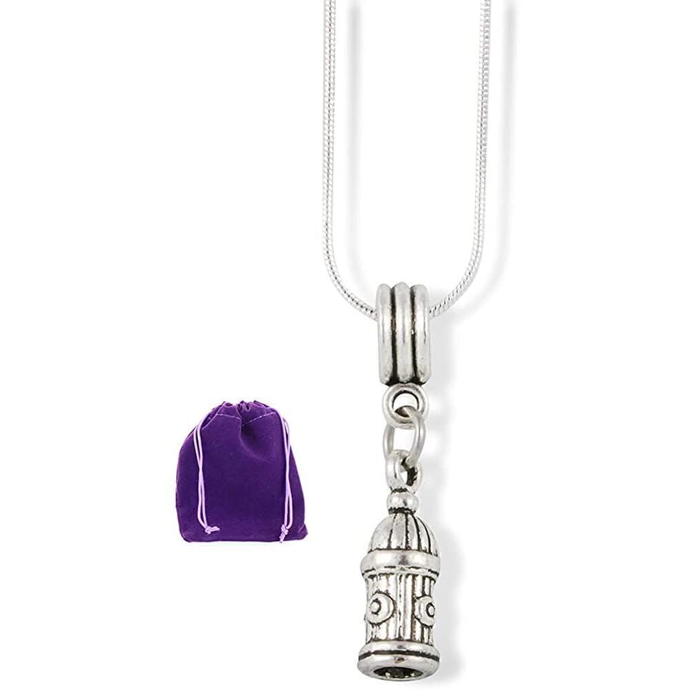 Fire Hydrant Charm Snake Chain Necklace